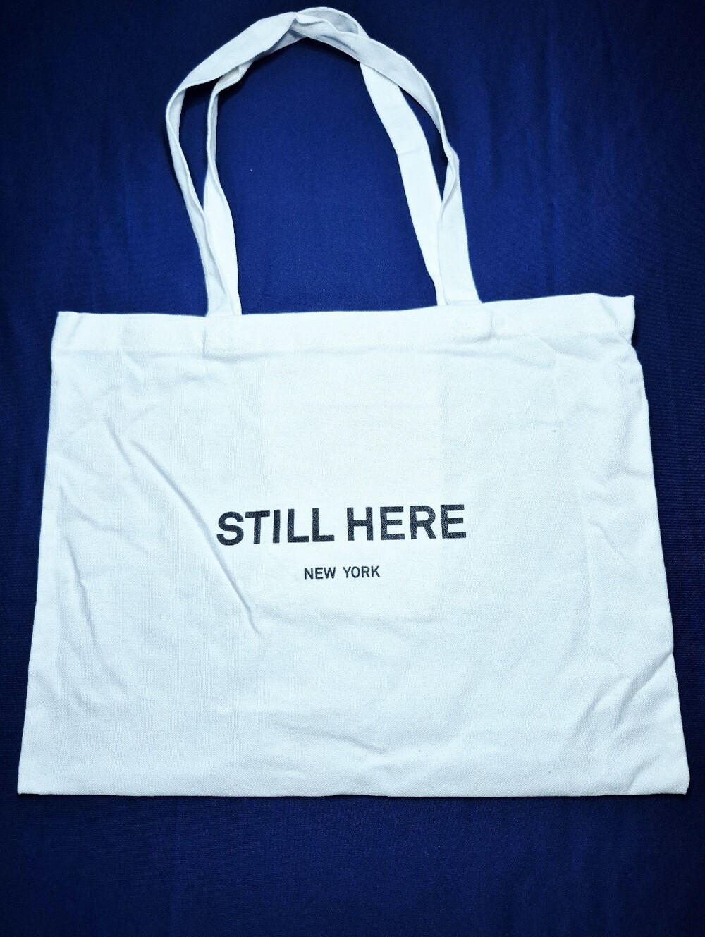 Still Here New York canvas tote bag